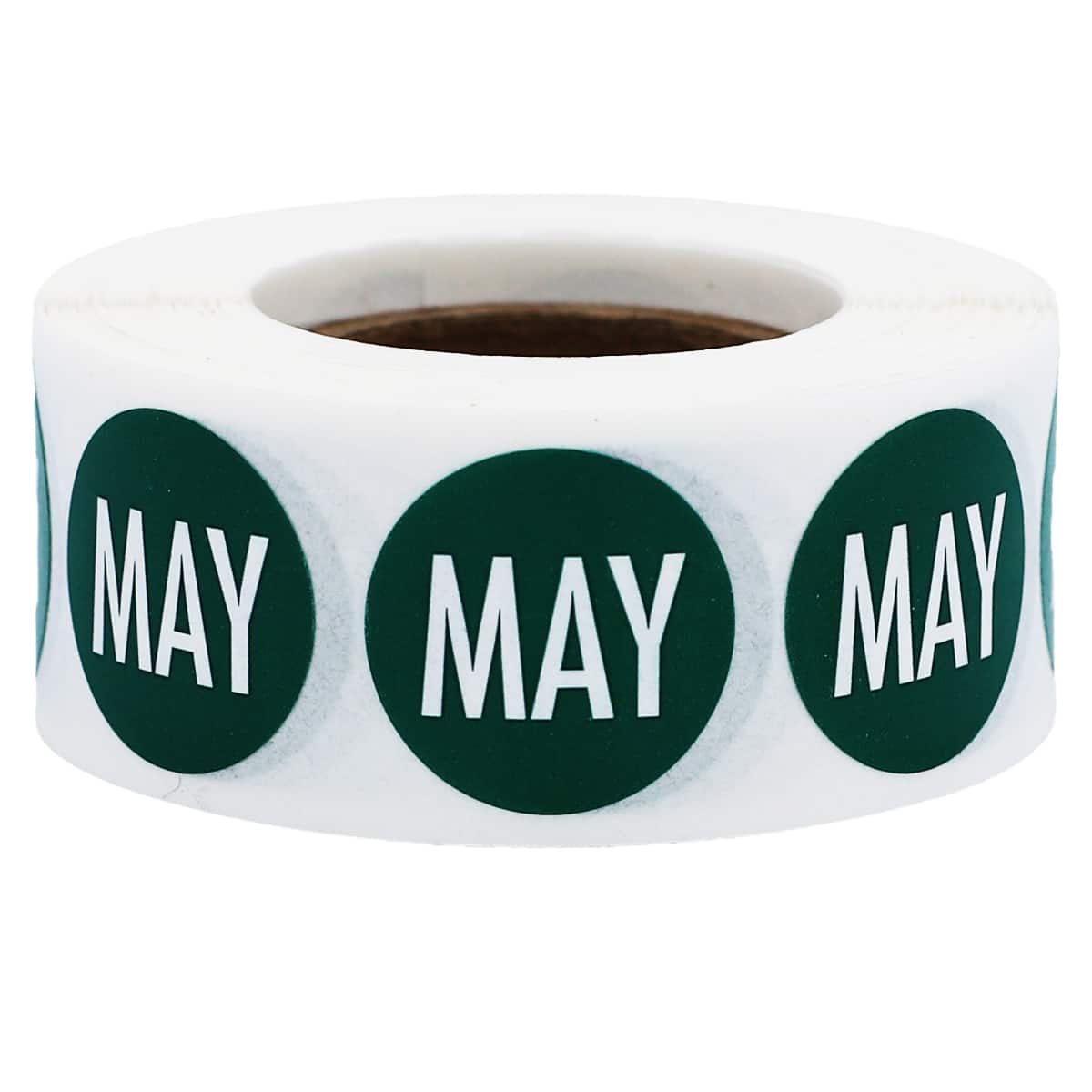 May Color Coded Month Stickers 3/4" Round Quantity 500