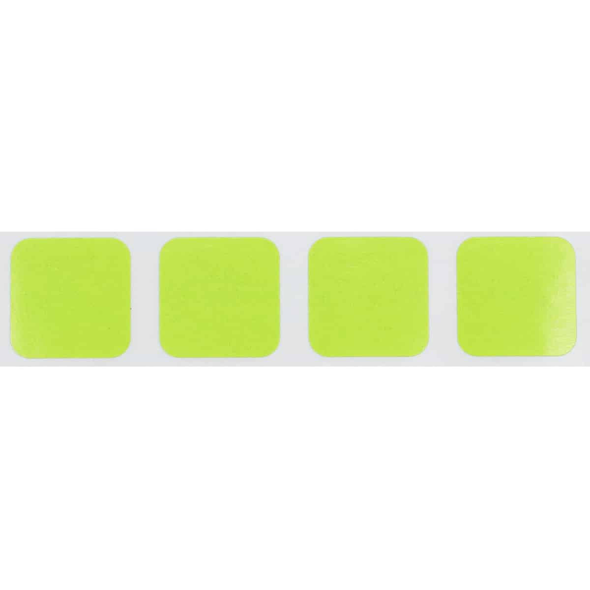 Light Green Stickers 3/4" Square QTY 500 Light Green Stickers 3/4" Square QTY 500