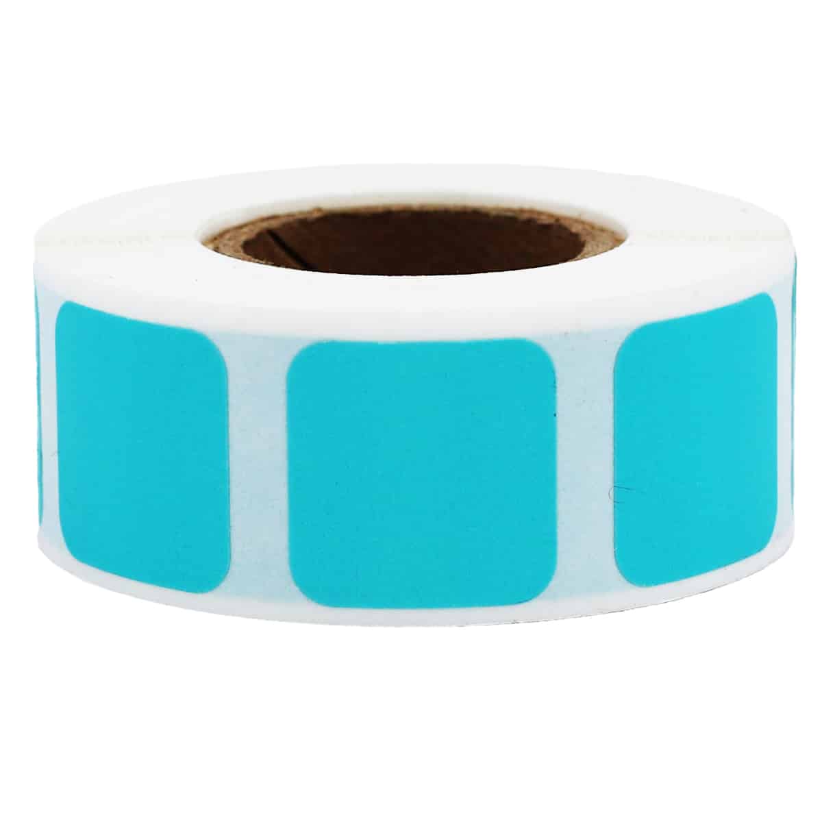 Teal Stickers 3/4" Square QTY 500 Teal Stickers 3/4" Square QTY 500