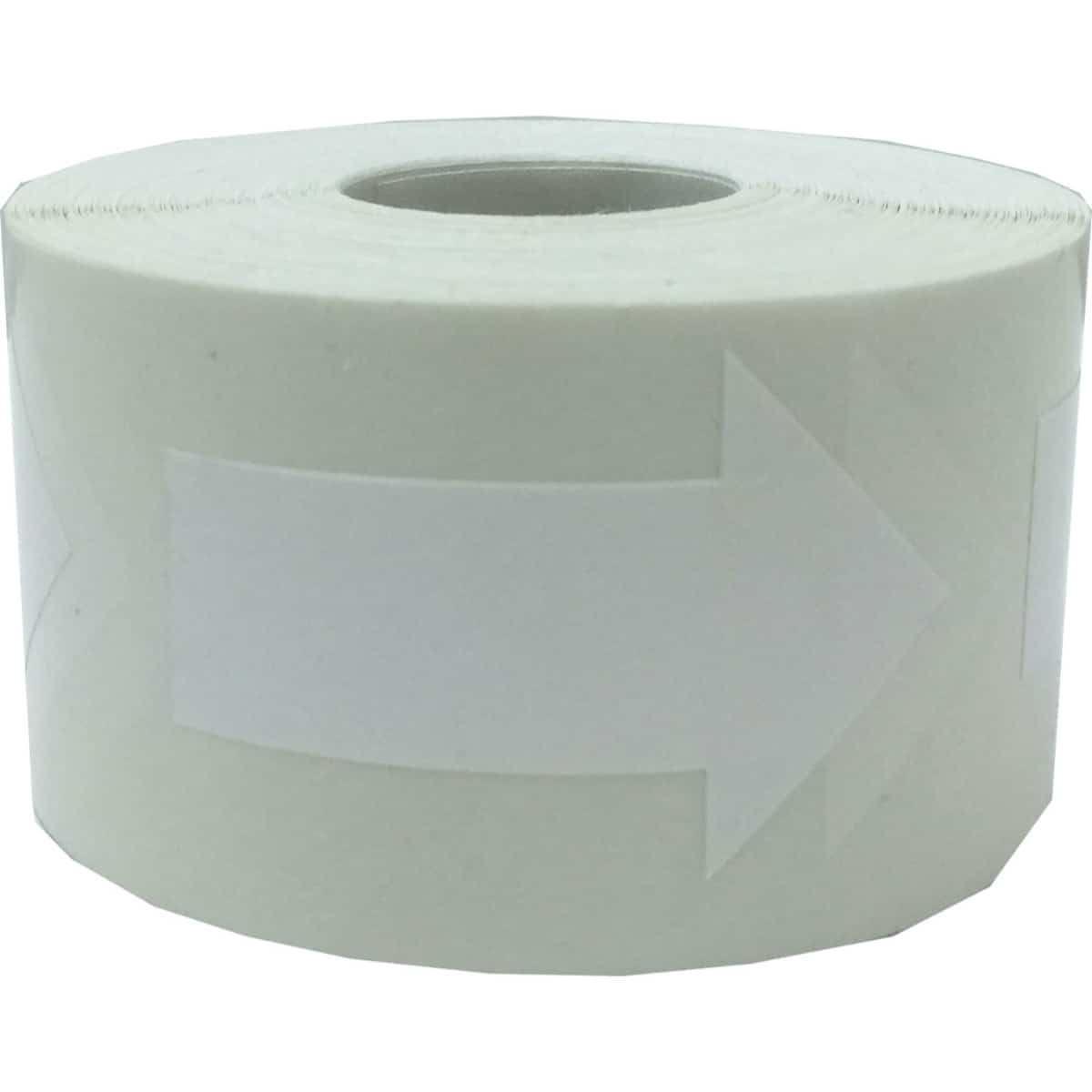 White Arrow Shape Stickers 2" QTY 500