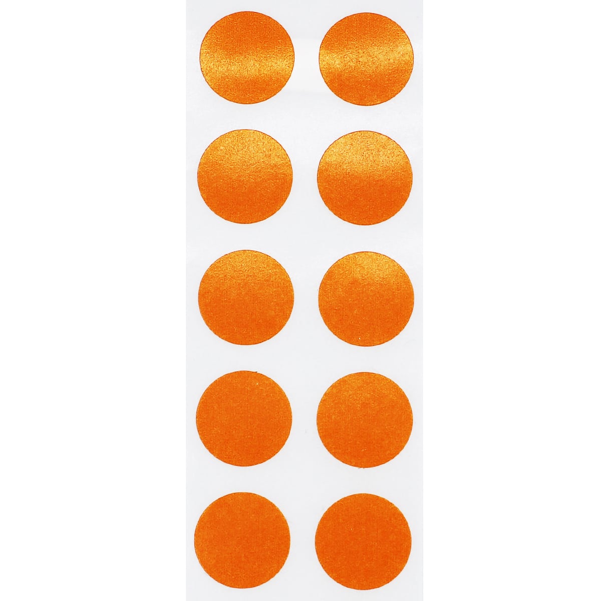 Small Orange Dot Stickers 1/2" Round QTY 1,000