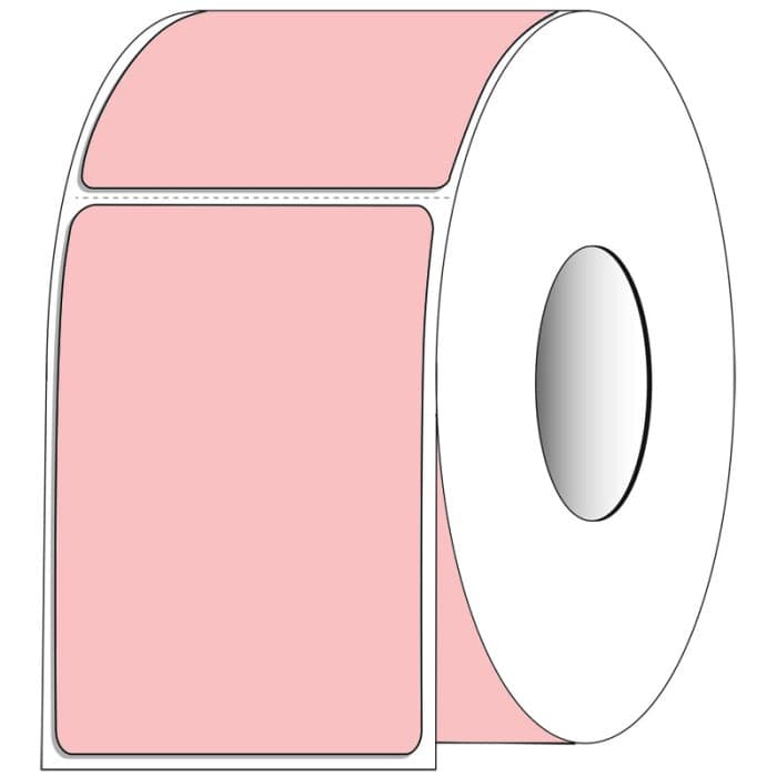 Thermal Transfer Pink Labels | 3" Inch Core | 4" x 6" QTY 1000