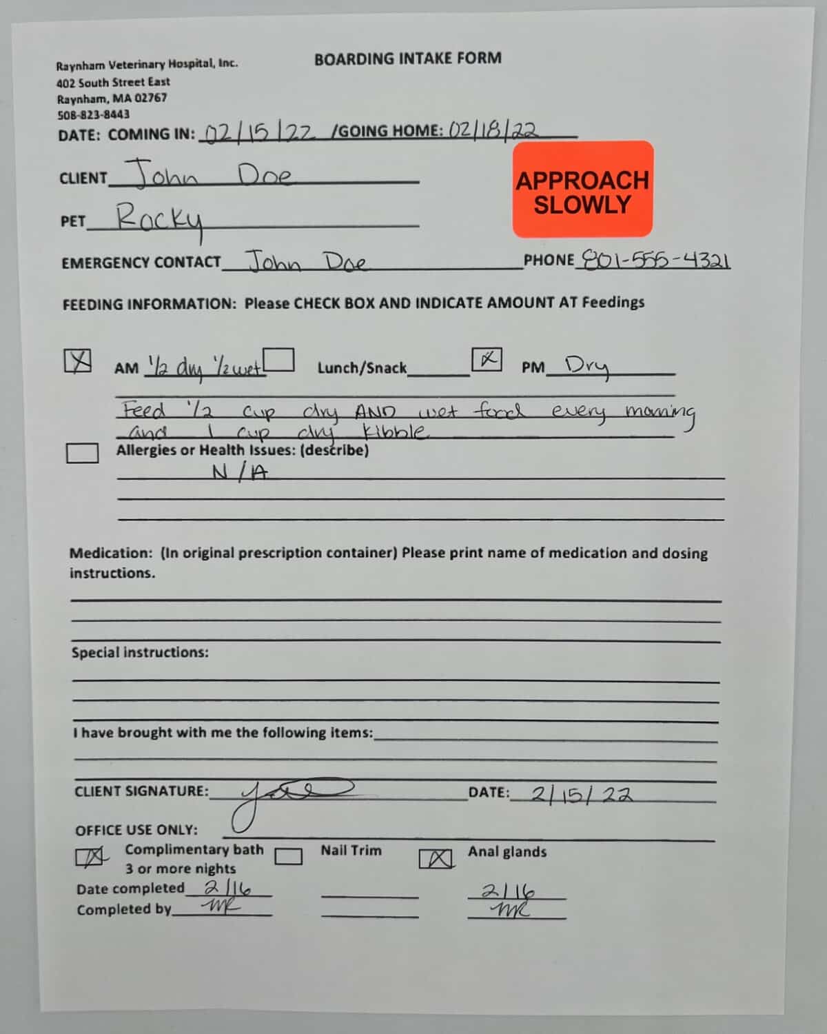 Approach Slowly Veterinarian File Labels | 1" x 1.5" QTY 500 Approach Slowly Veterinarian File Labels | 1" x 1.5" QTY 500