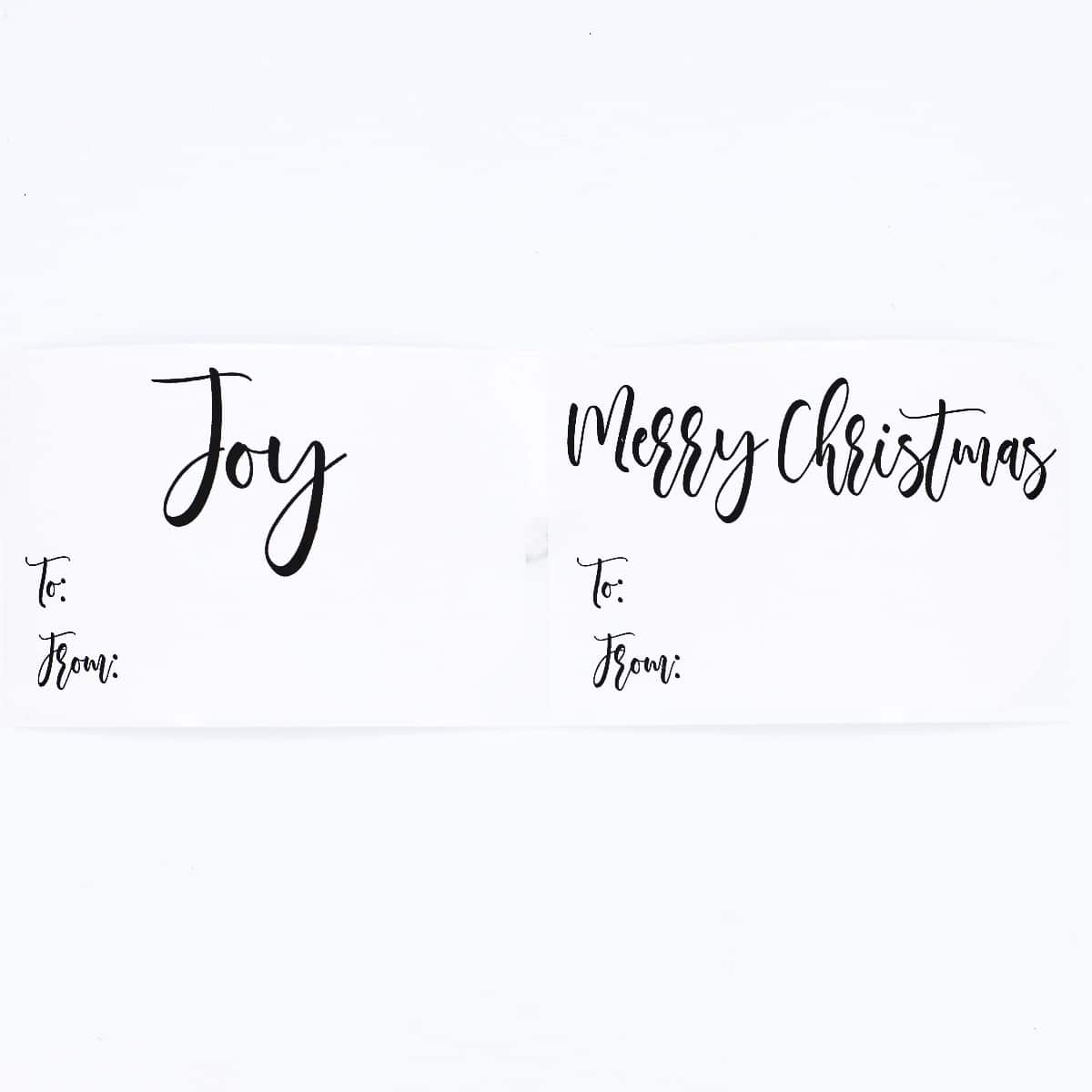 White English Charming Holiday Gift Tag Labels 100 Qty White English Charming Holiday Gift Tag Labels 100 Qty