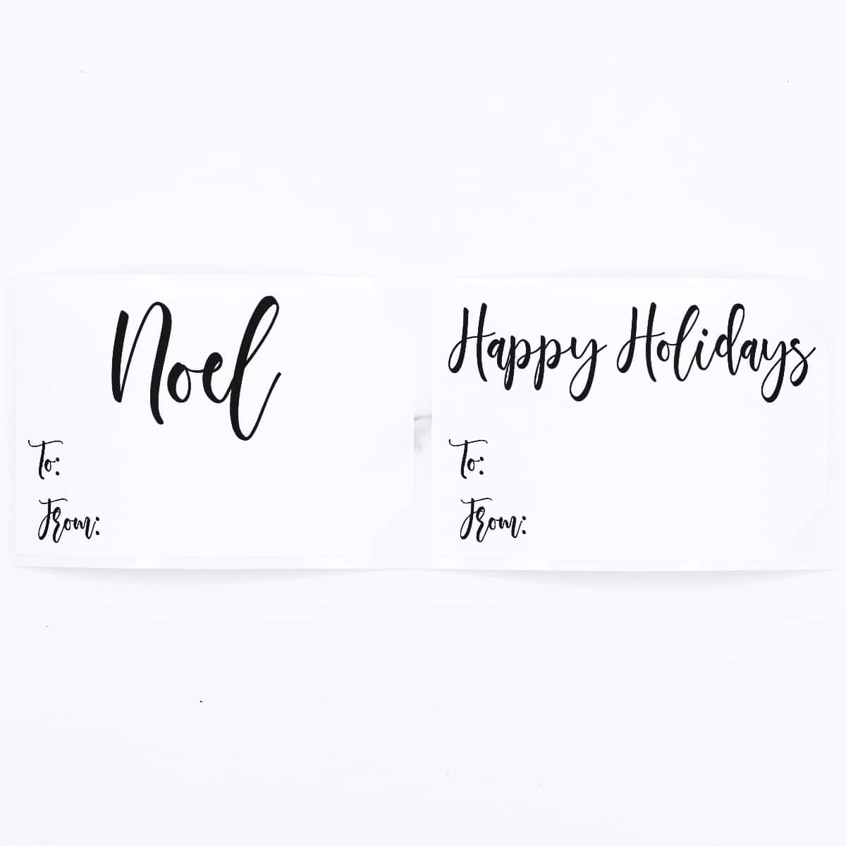 White English Charming Holiday Gift Tag Labels 100 Qty White English Charming Holiday Gift Tag Labels 100 Qty