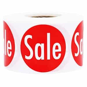 Red Sale Stickers QTY 500 Red Sale Stickers QTY 500