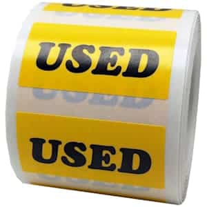 Retail Stickers That Say Used QTY 500 Retail Stickers That Say Used QTY 500
