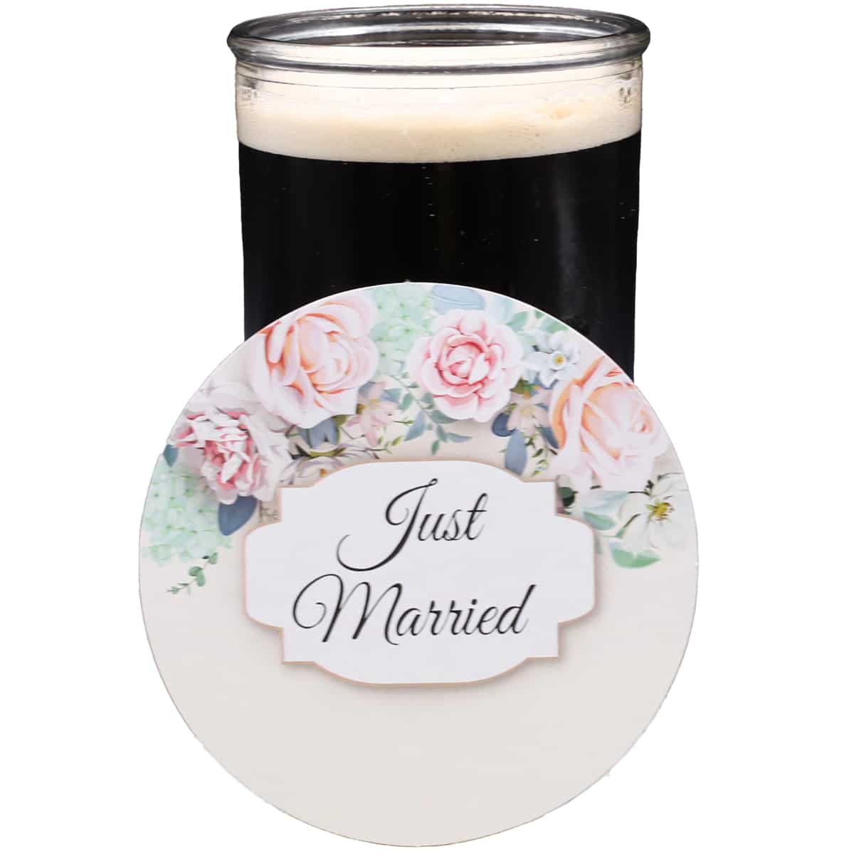 Just Married Wedding Coasters 25 Pack