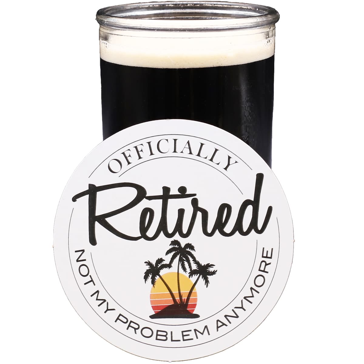 25 Pack Funny Officially Retired Coasters
