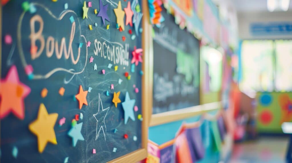star stickers in classroom