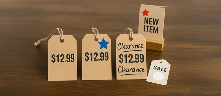 Star Stickers for July 4th Displays