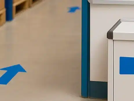 Arrow Stickers for Visual Organization in Warehouses and Classrooms