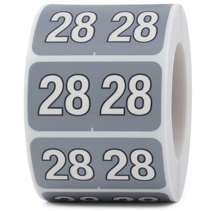 Year 2028 Barkley Compatible Filing Labels QTY 500 Year 2028 Barkley Compatible Filing Labels QTY 500