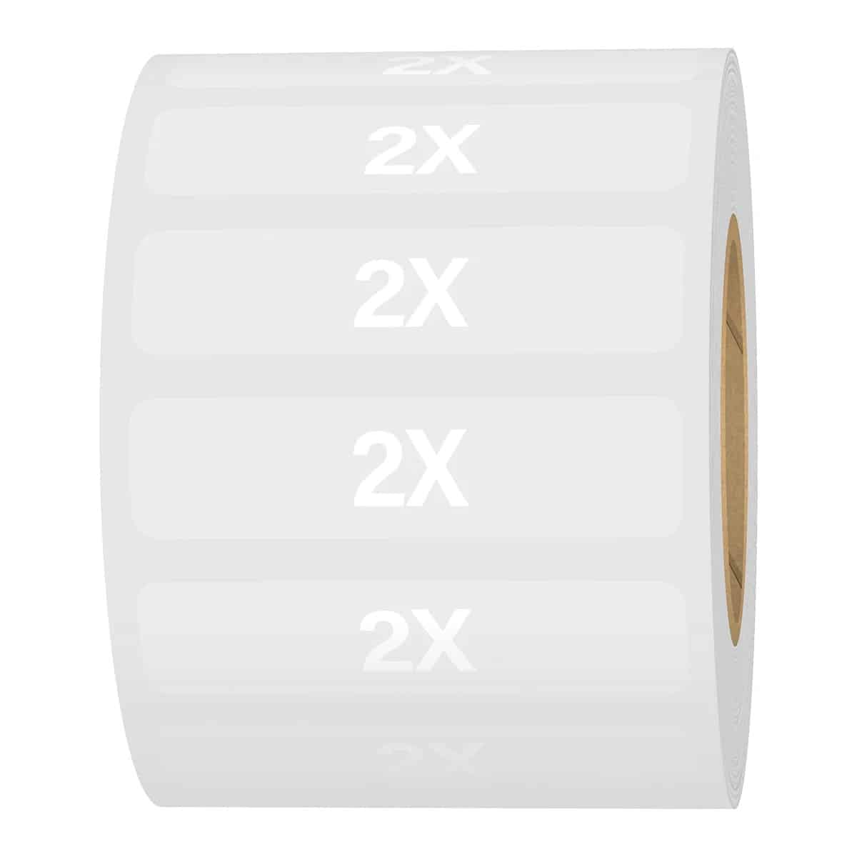 White Ink Standard Ultra Clear Size Strip Labels for Retail Shirts White Ink Standard Ultra Clear Size Strip Labels for Retail Shirts